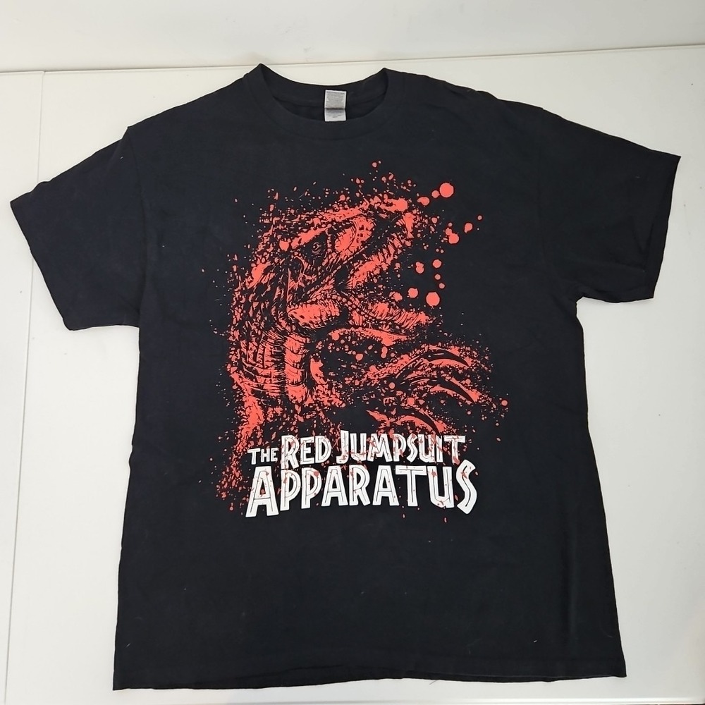 Red Jumpsuit Apparatus - LG T-Shirt - Dinosaur Graphic